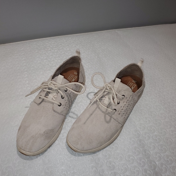 Ladies TOMS Del Rey Suede Snickers - Picture 2 of 9